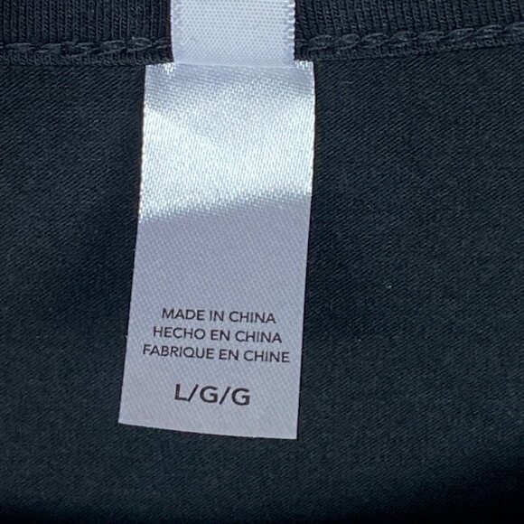 NEW Flora Nikrooz Black Crew Neck Tee Raven Knit Size Large Loungewear Minimal L - Picture 6 of 9